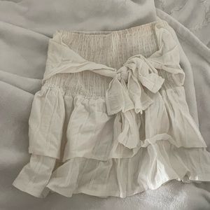 Mini tied boho skirt